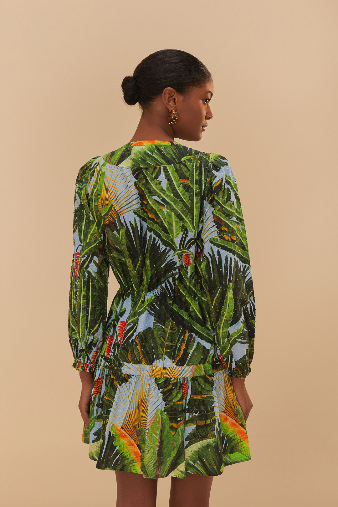 Amazonia Forest Blue Mini Dress