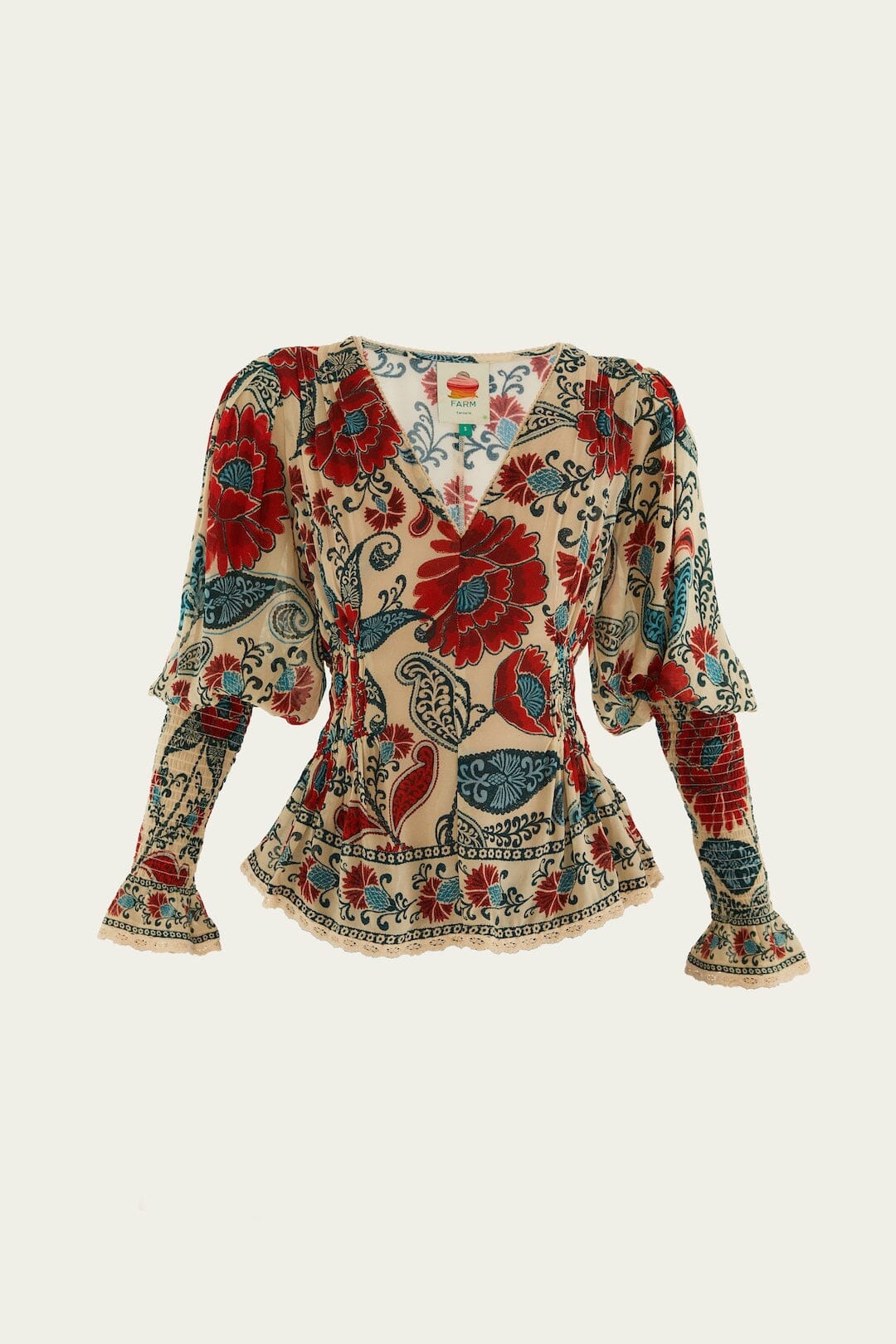 Francesca Sand Long Sleeve Blouse