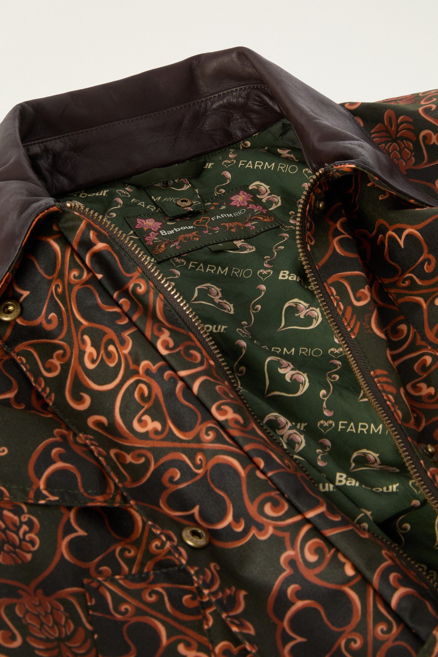 Barbour x Farm Rio Luana Waxed Jacket