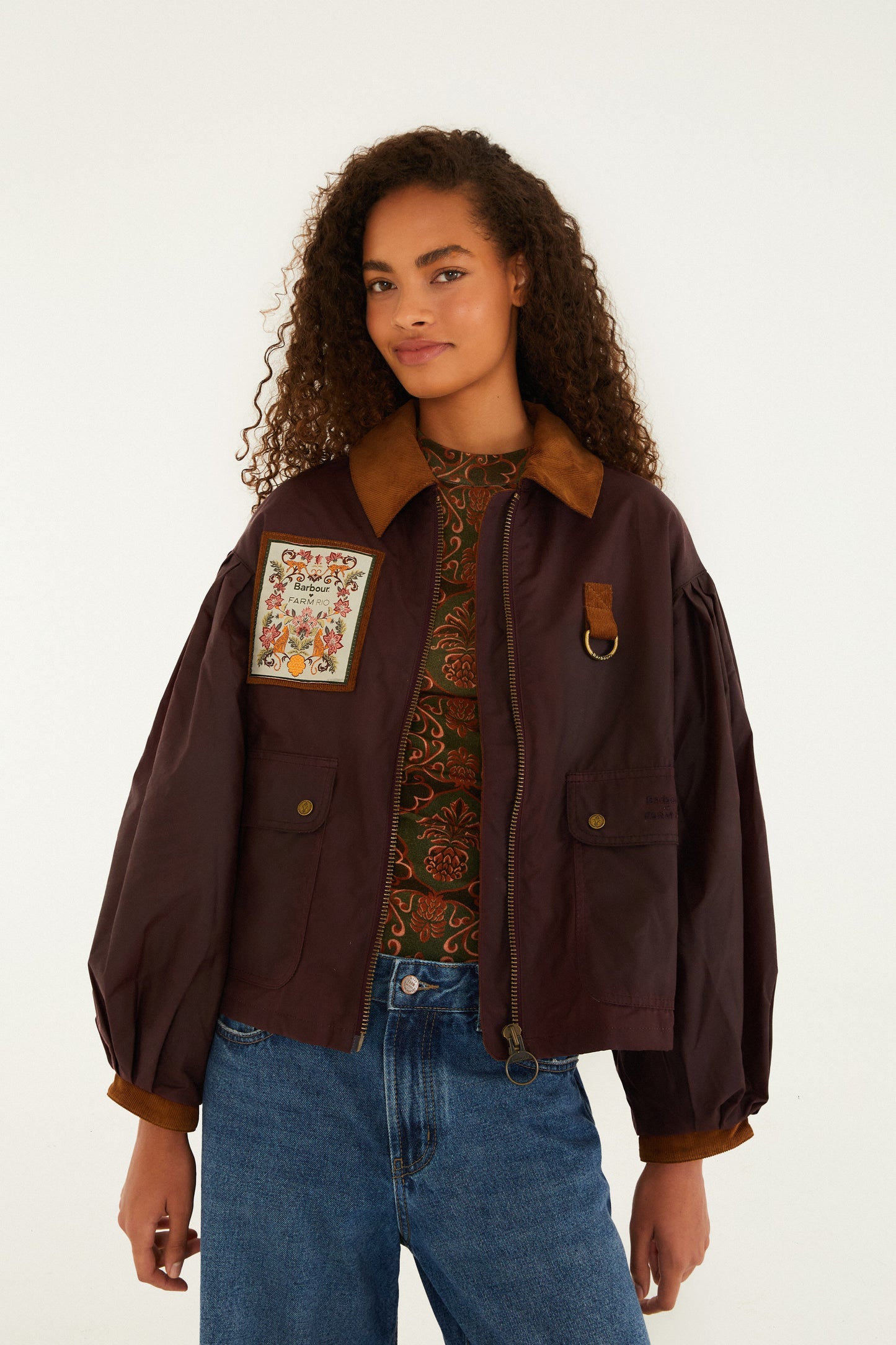 Barbour x Farm Rio Thais Waxed Jacket