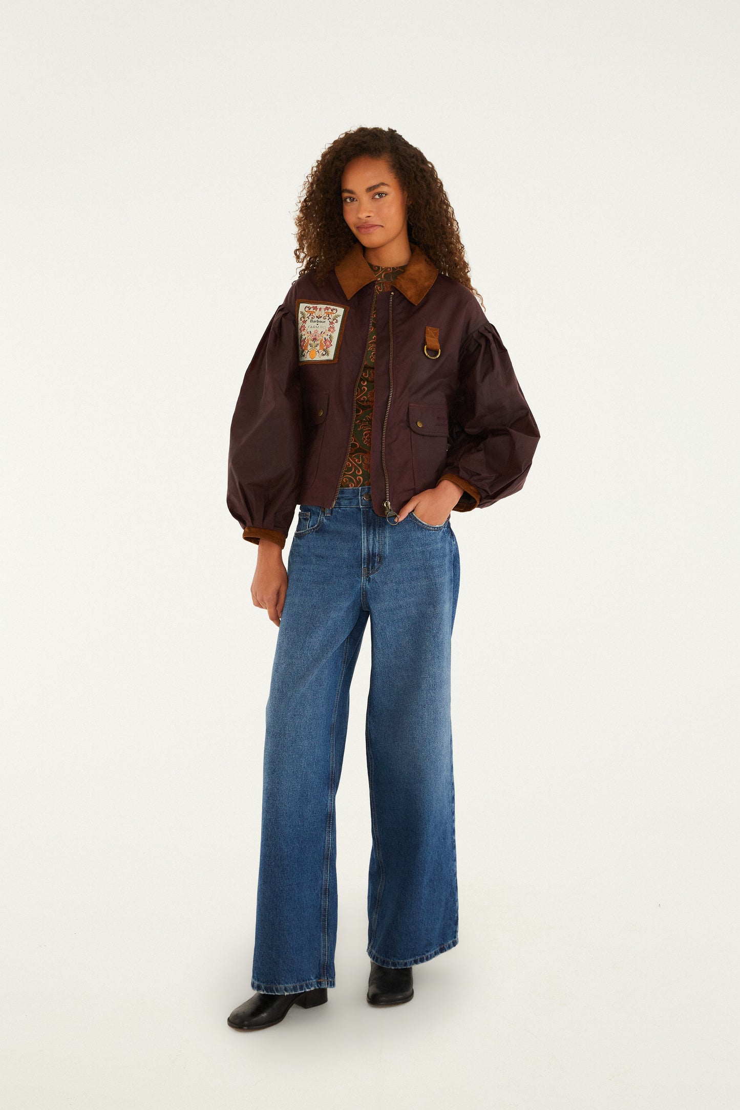 Barbour x Farm Rio Thais Waxed Jacket