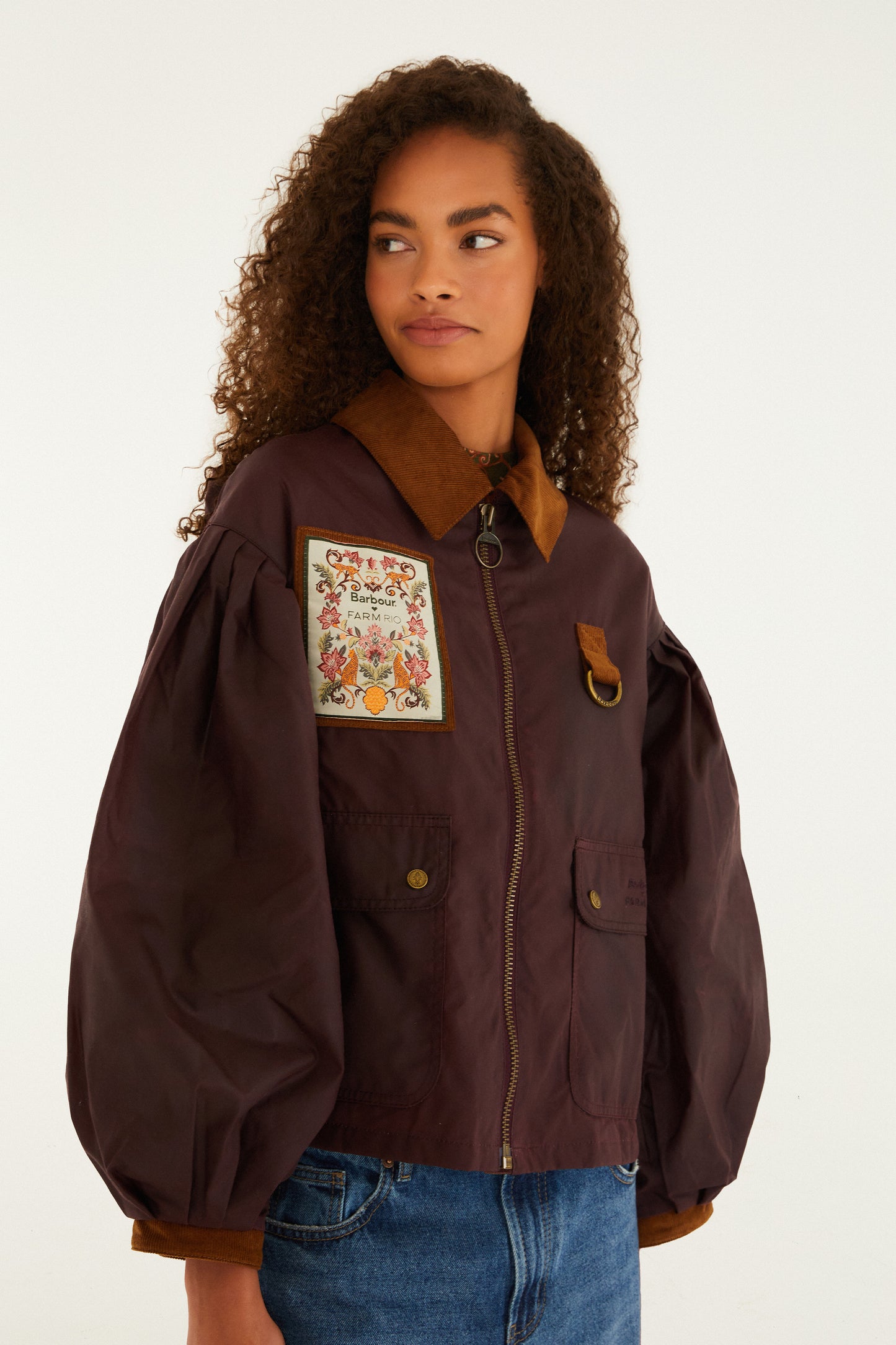 Barbour x Farm Rio Thais Waxed Jacket
