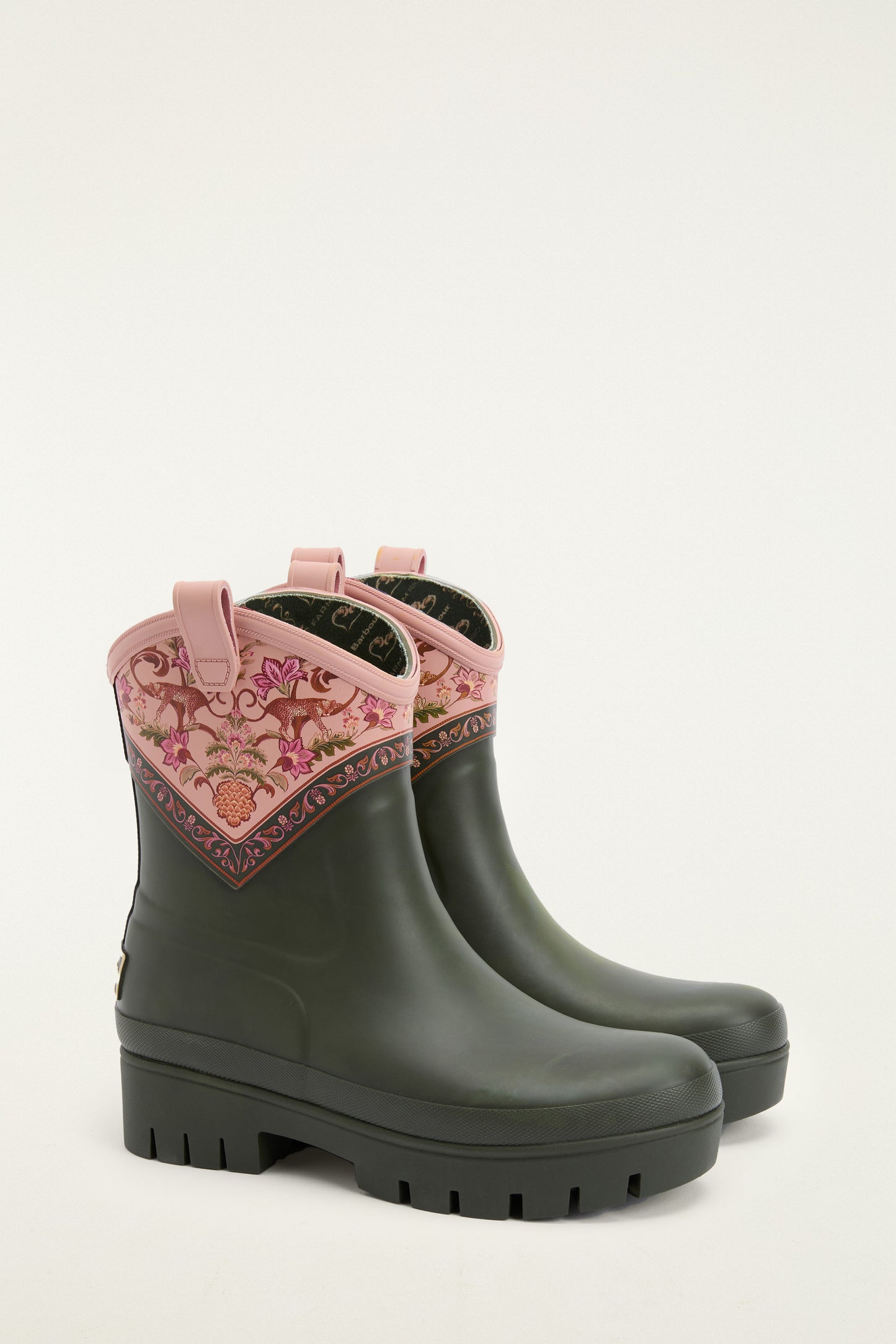 Barbour x Farm Rio Thais Ankle Wellingtons