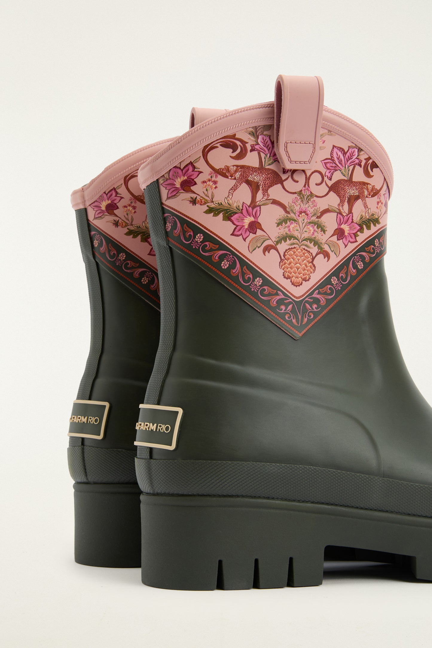 Barbour x Farm Rio Thais Ankle Wellingtons