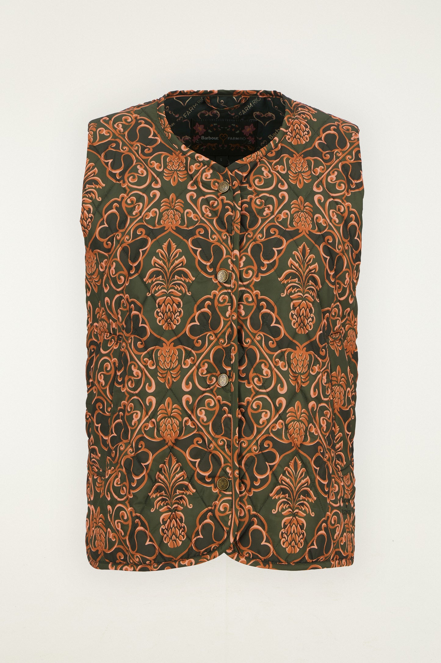 Barbour x Farm Rio Green Fernanda Liner