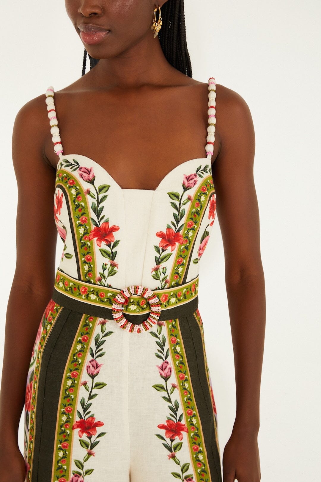 Sand Wonder Rio Sleeveless Euroflax™ Premium Linen Wide-Leg Jumpsuit