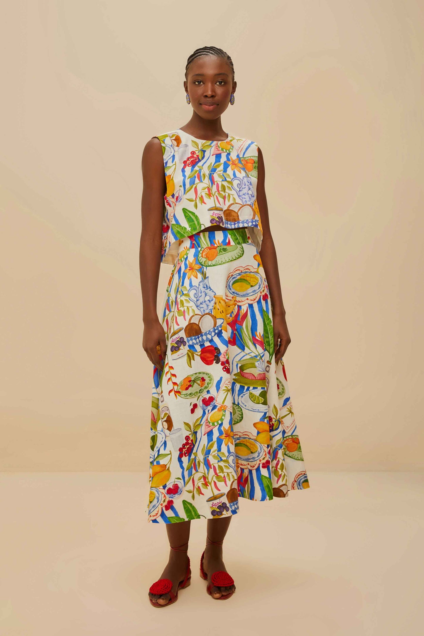 Fresh Table Off-White Midi Skirt