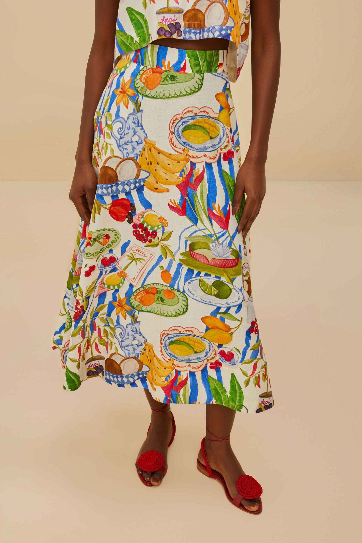 Fresh Table Off-White Midi Skirt