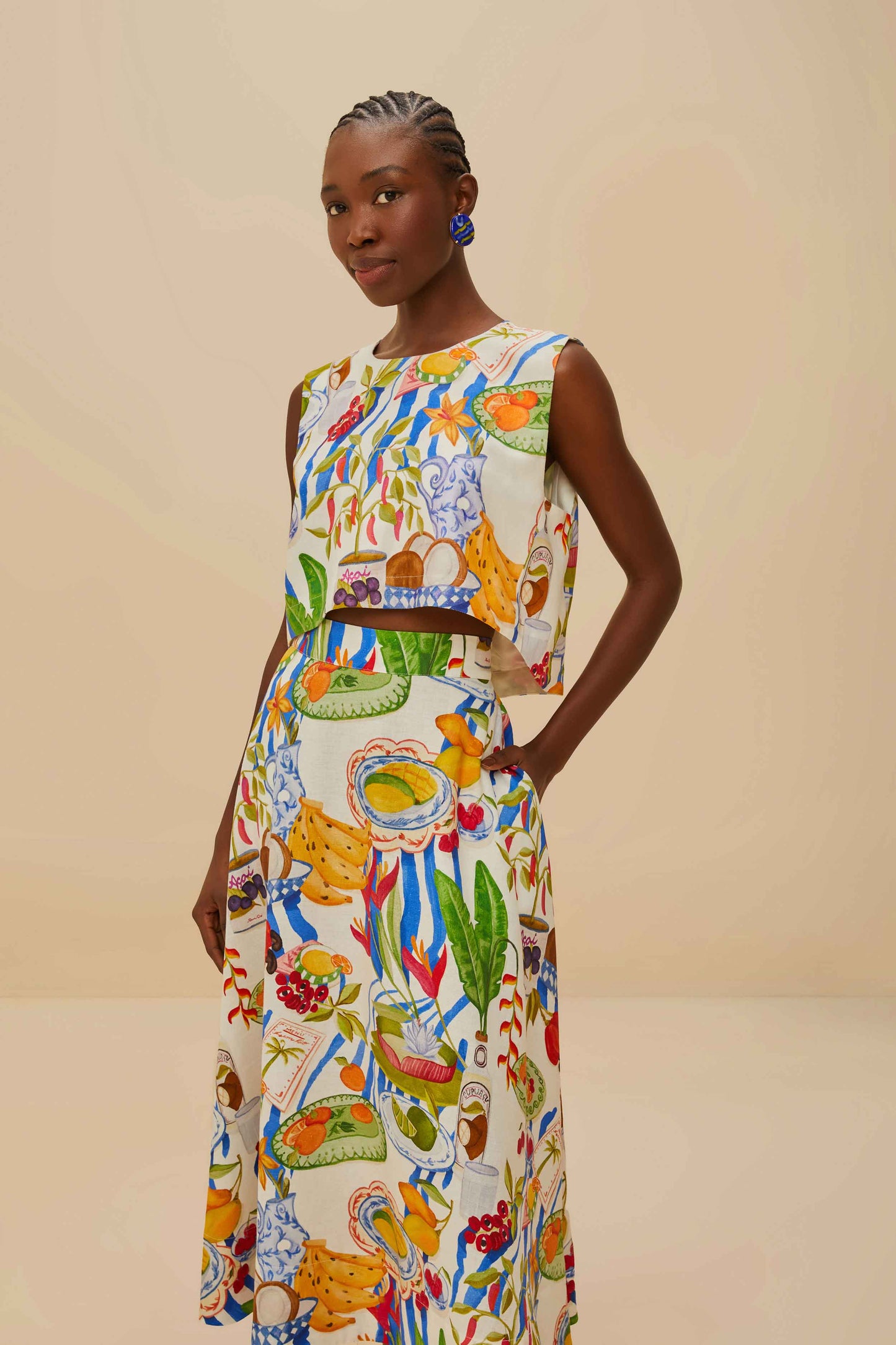 Fresh Table Off-White Midi Skirt