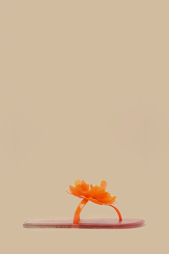 Citrus Flower Jelly Flat Sandal