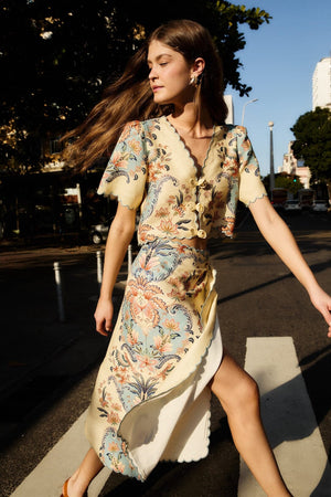 Boho Beauty Butter Midi Skirt