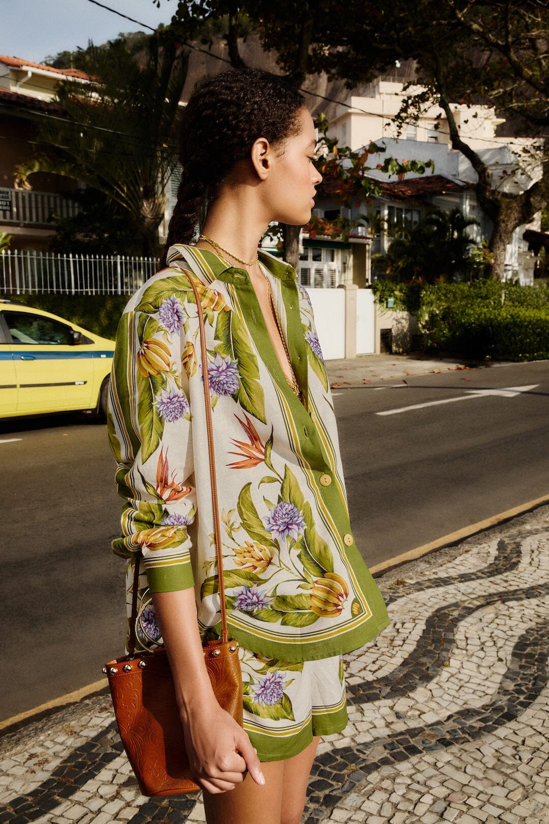 Sand Tropical Scarf Lenzing™ Ecovero™ Euroflax™ Shirt