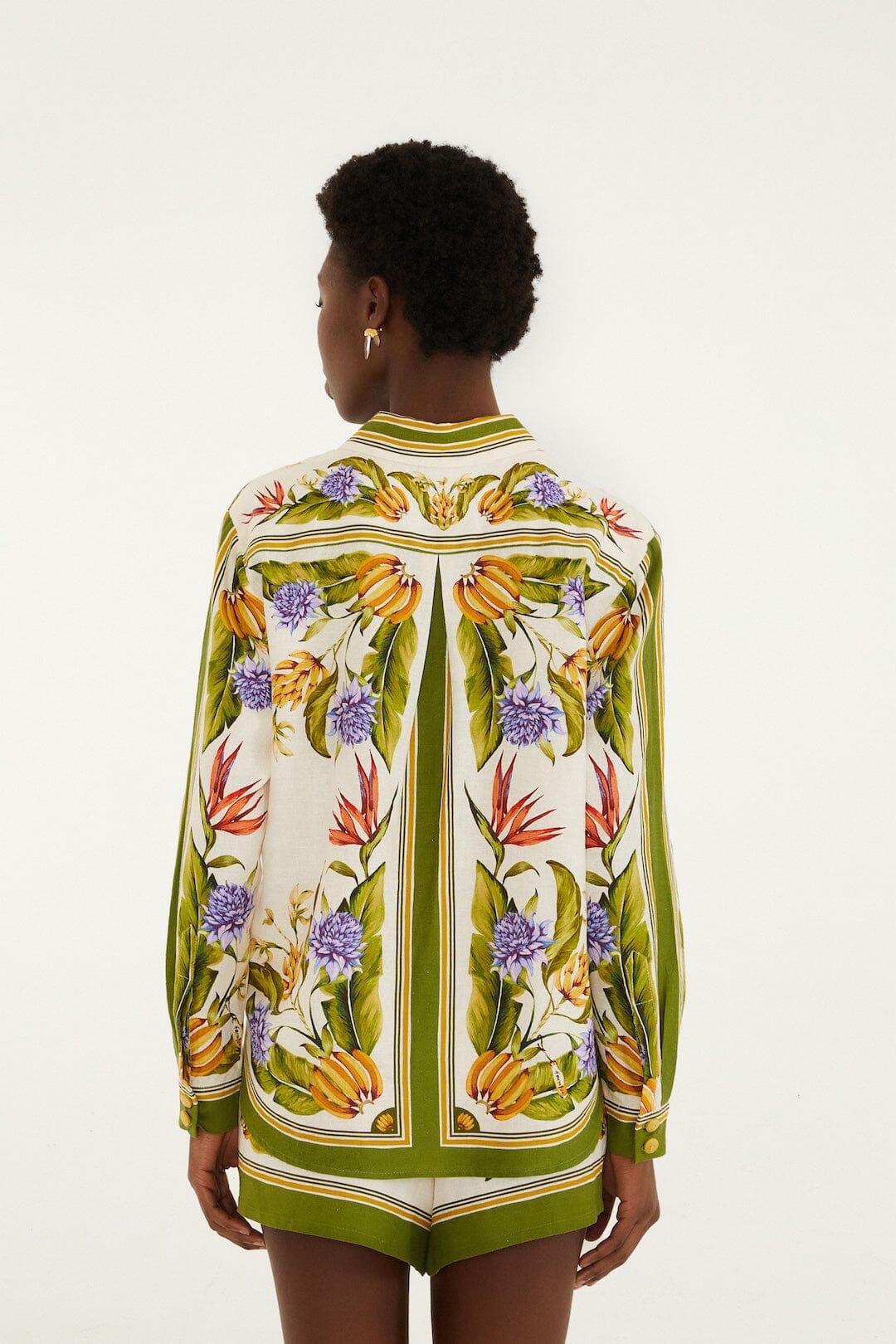 Sand Tropical Scarf Lenzing™ Ecovero™ Euroflax™ Shirt