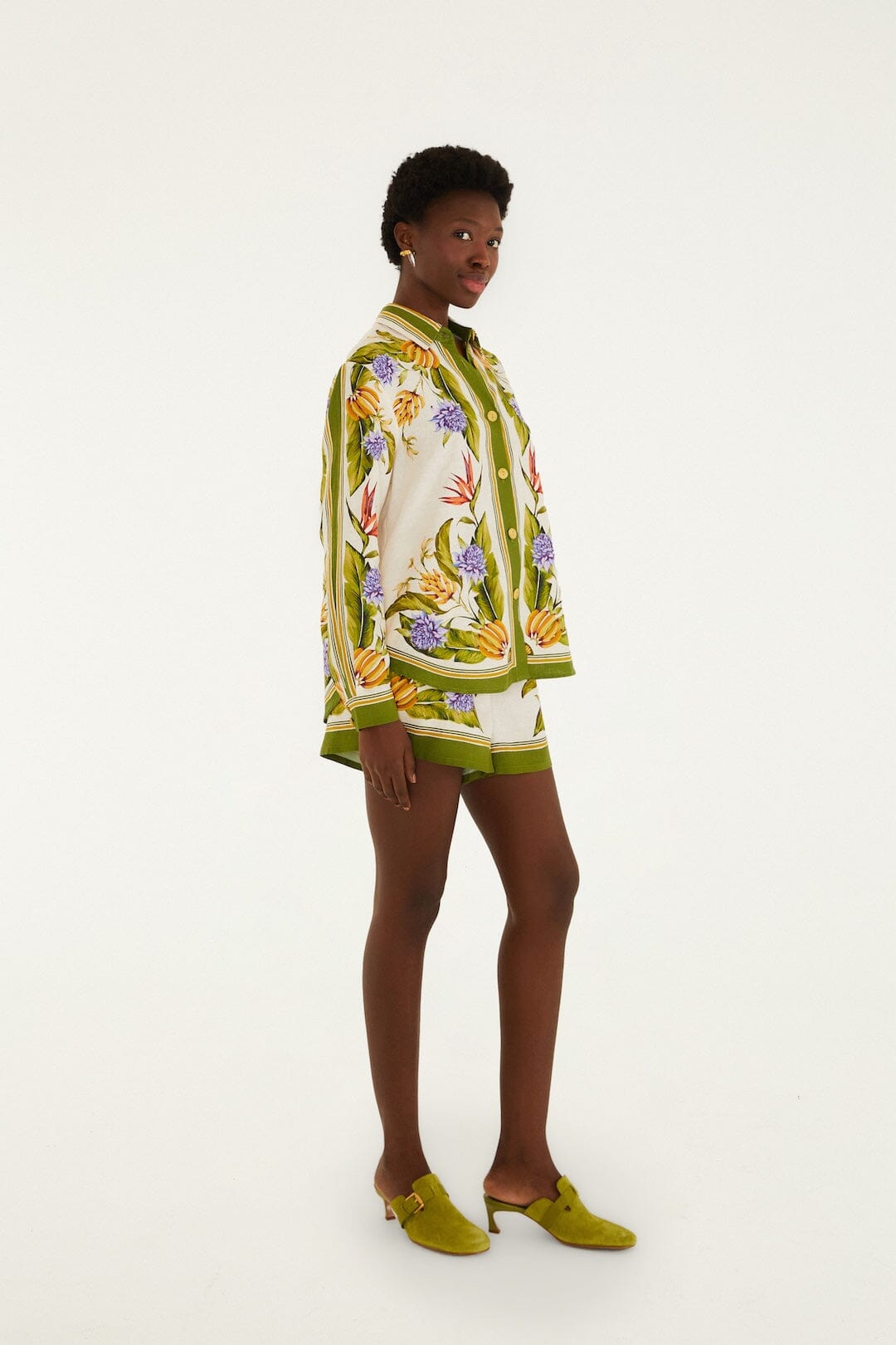 Sand Tropical Scarf Lenzing™ Ecovero™ Euroflax™ Shorts