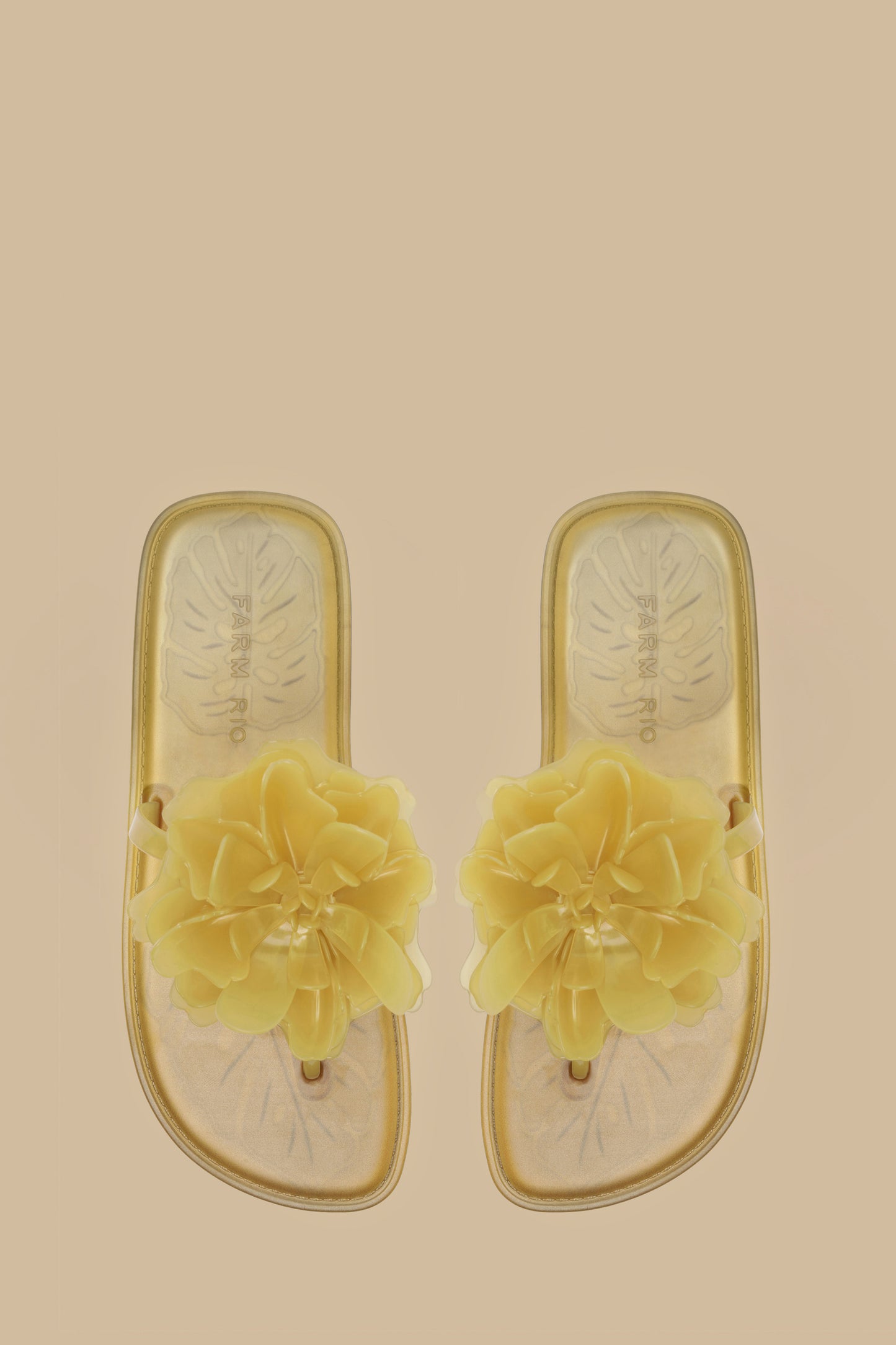 Buttermilk Flower Jelly Flat Sandal