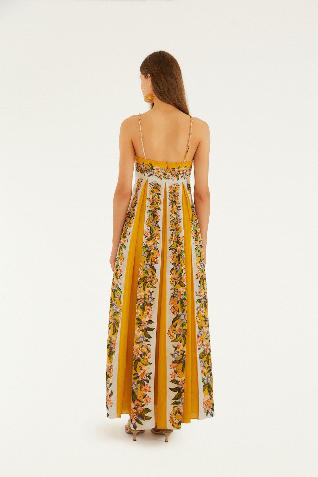 Sand Hilo Stripes Maxi Dress