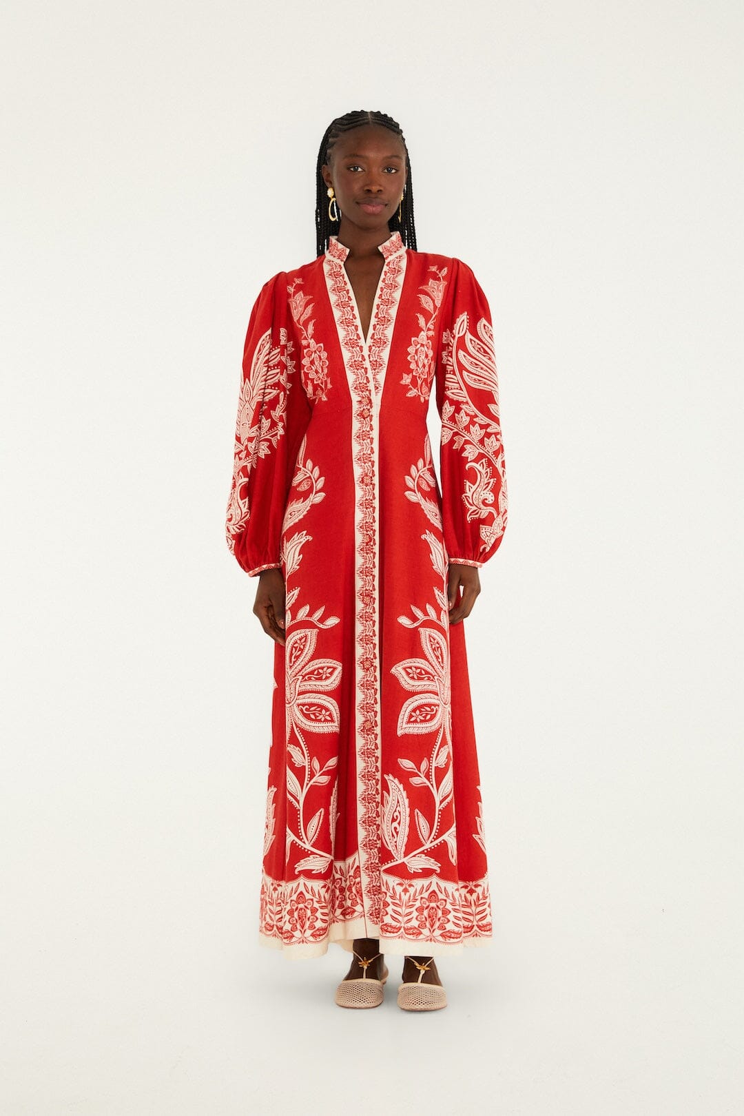 Red Miranda Lenzing™ Ecovero™ Euroflax™ Maxi Dress