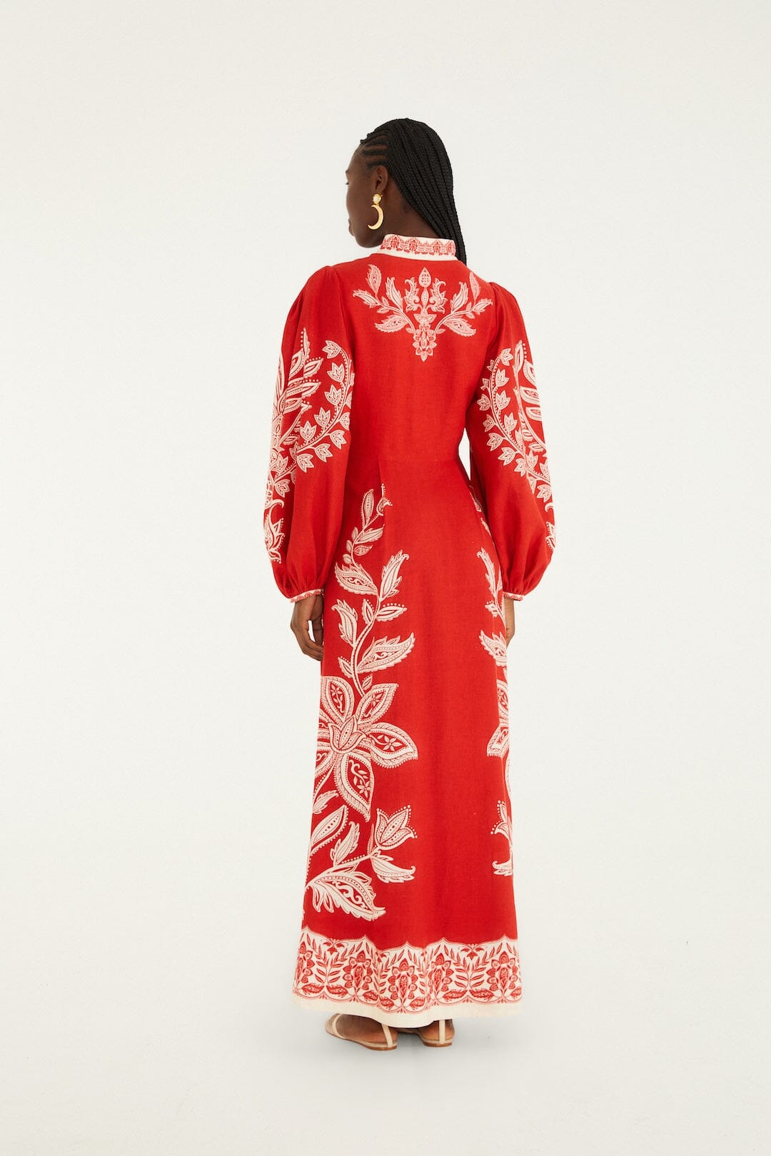 Red Miranda Lenzing™ Ecovero™ Euroflax™ Maxi Dress