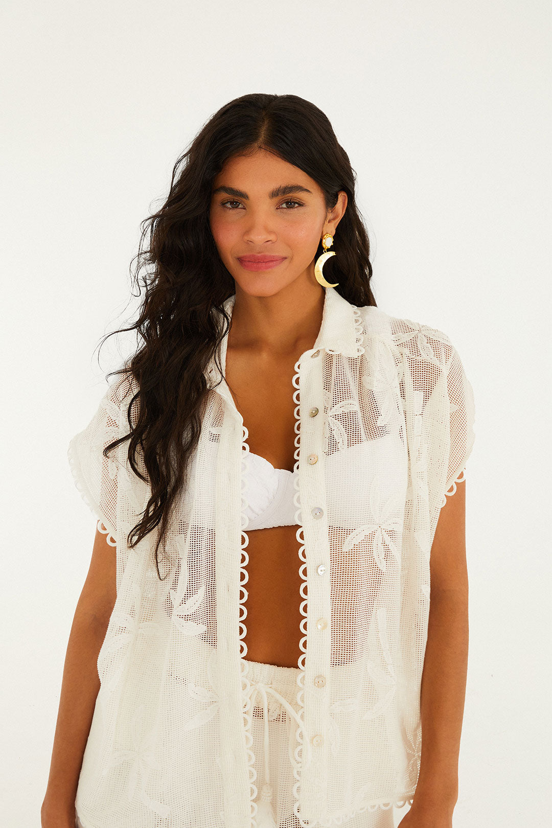 White Palm Trees Shirt