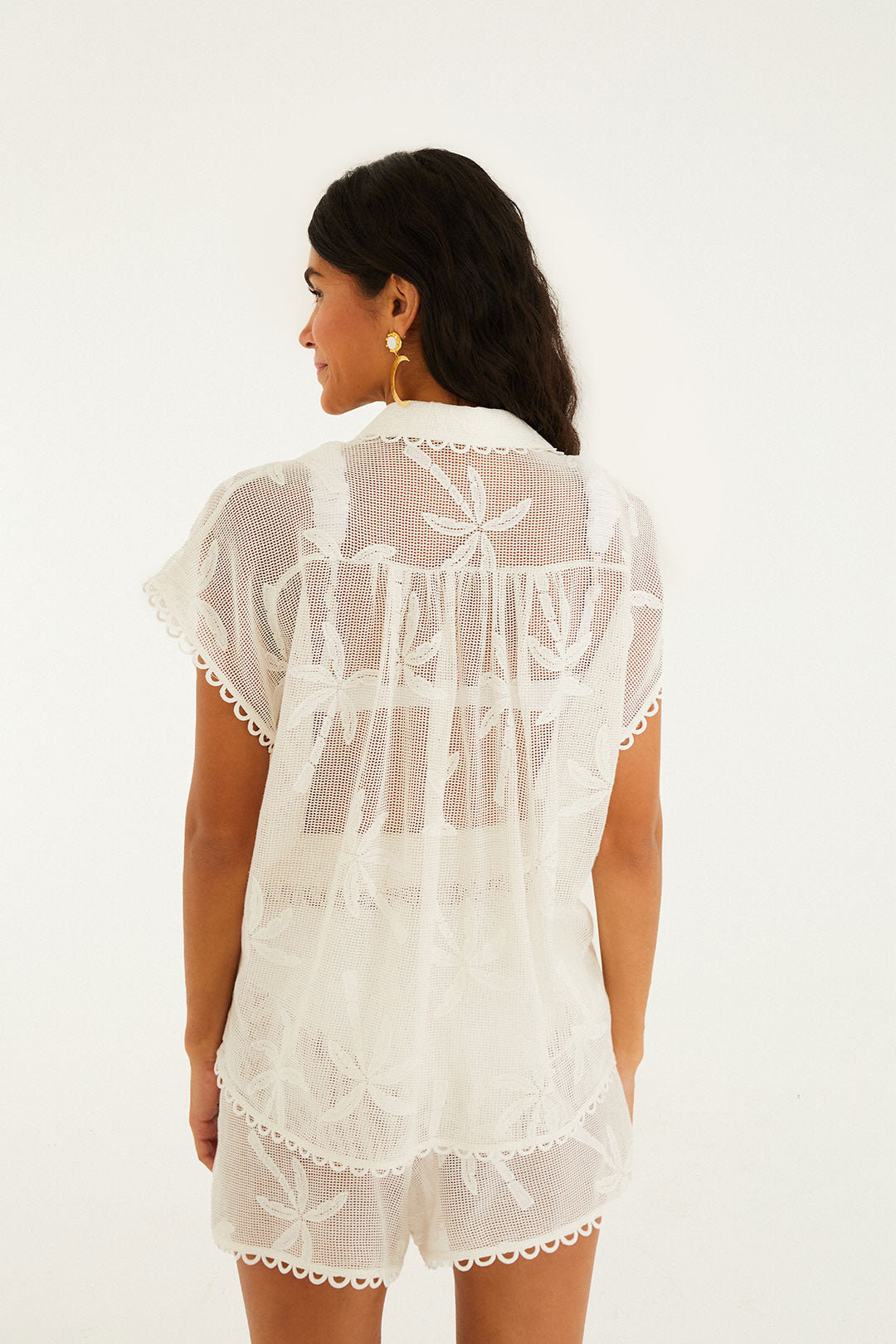 White Palm Trees Shirt