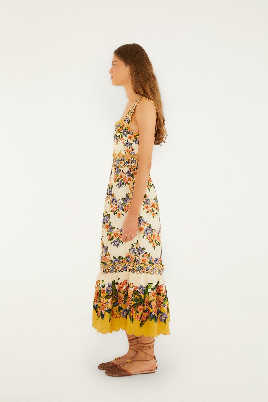 Sand Hilo Stripes Lenzing™ Ecovero™ Euroflax™ Midi Dress