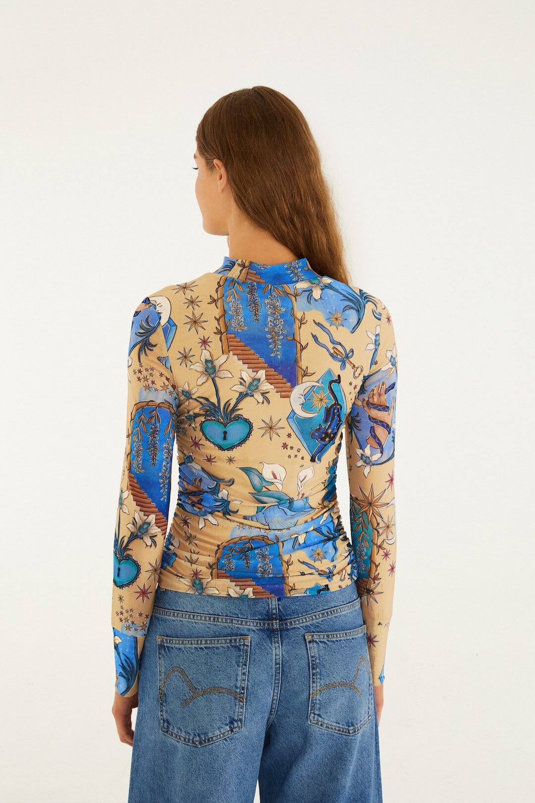 Mystical Sand Tulle Blouse