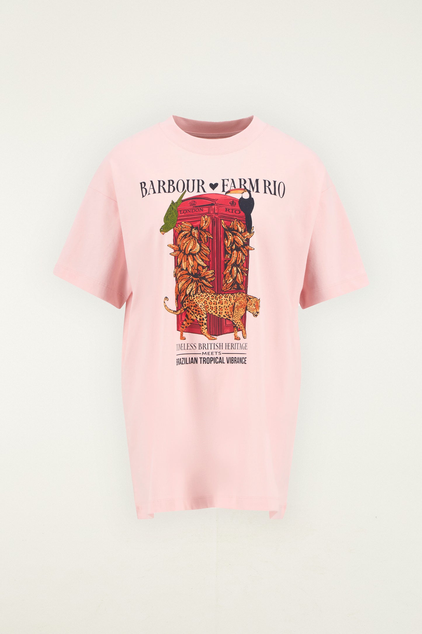 Barbour x Farm Rio Maria Clara T-Shirt Light Pink