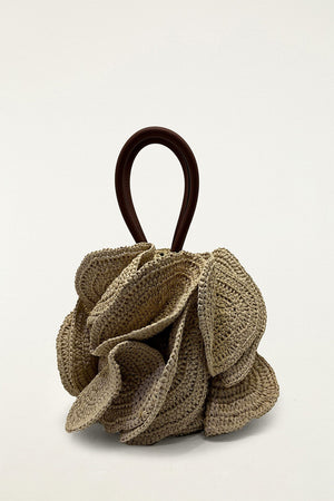 Flower Raffia Bag
