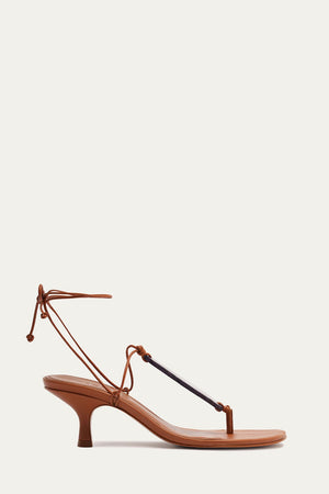 Stone Kitten Heel Sandal
