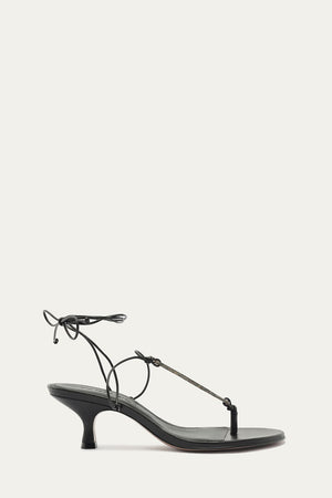 Stone Kitten Heel Sandal