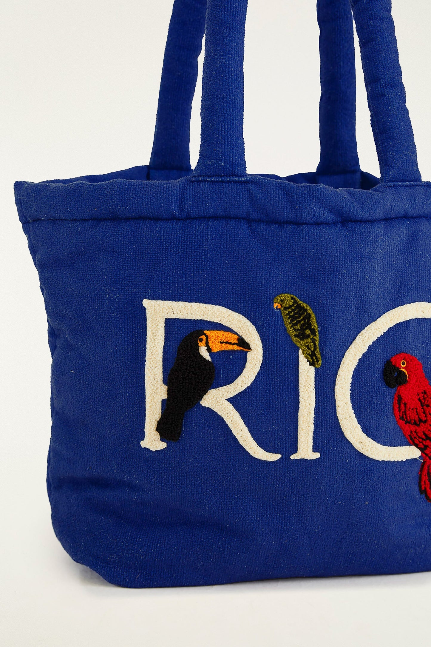 Blue Rio Embroidered Tote Bag