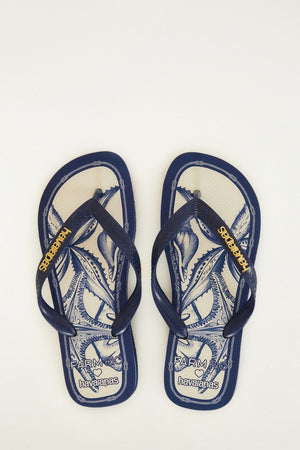 FARM Rio model wearing the Coast Stars Havaianas
