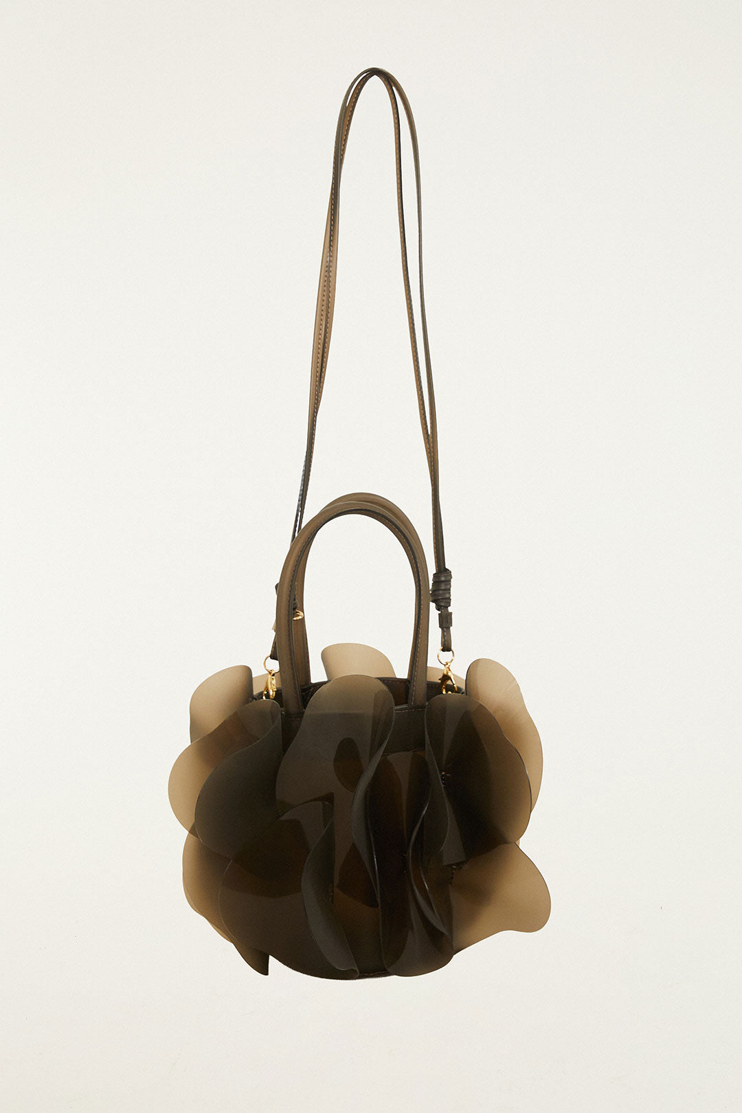 Dark Olive Jelly Flower Bag