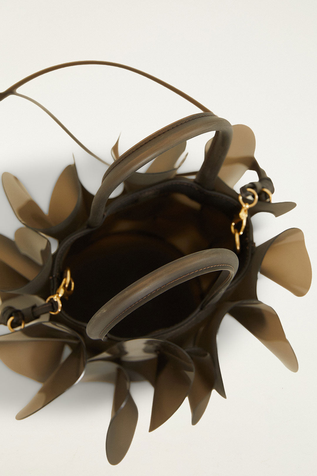 Dark Olive Jelly Flower Bag
