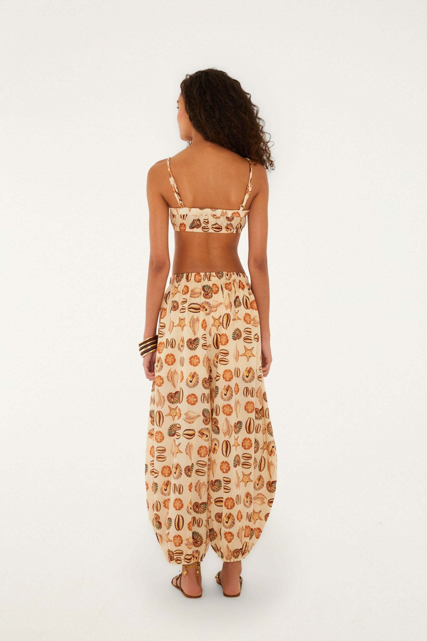 Sand Marine Shells Balloon Pants