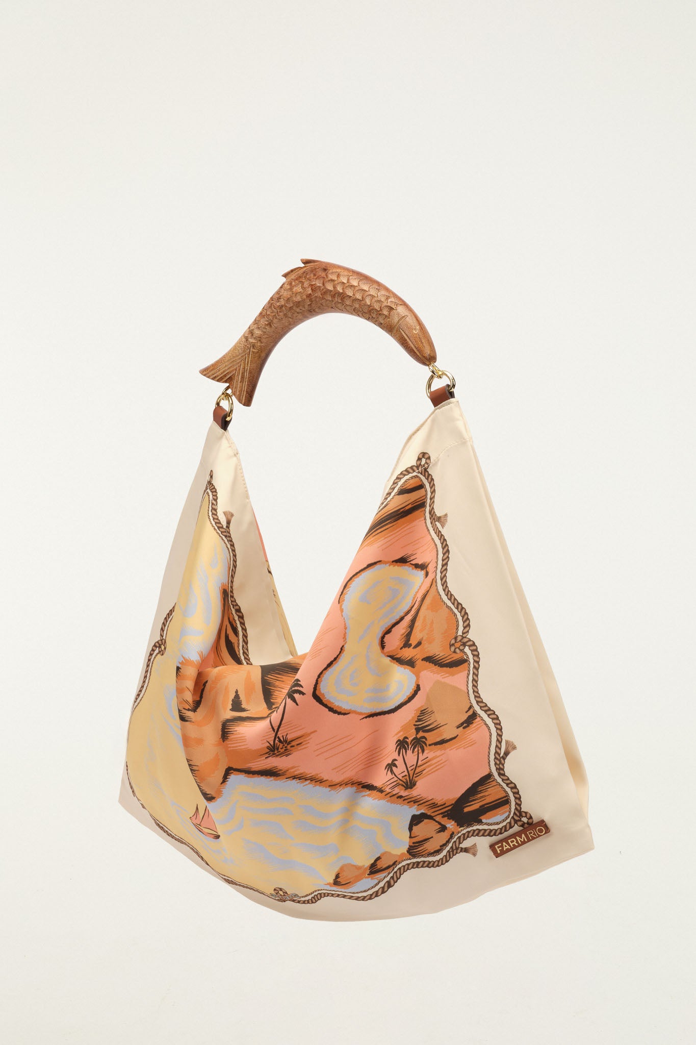 Off-White Landscape Satin Small Scarf Bag