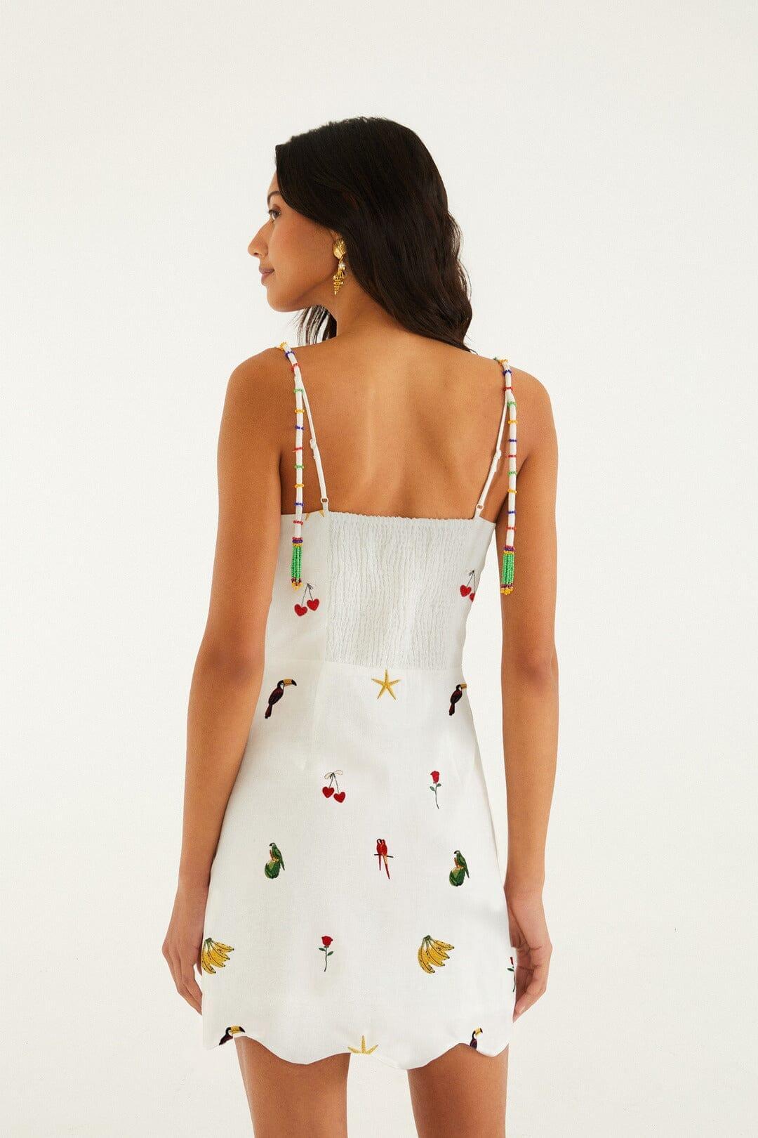 Cool Day Relaxed Off-White Sleveless Mini Dress