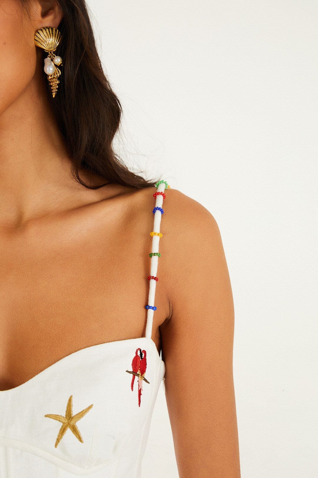Cool Day Relaxed Off-White Sleveless Mini Dress