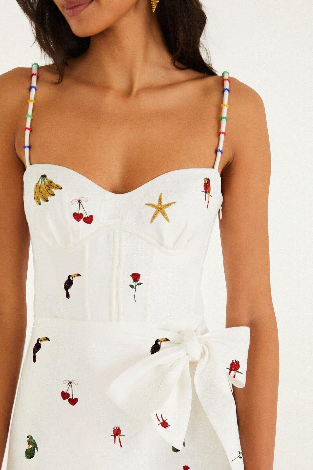 Cool Day Relaxed Off-White Sleveless Mini Dress
