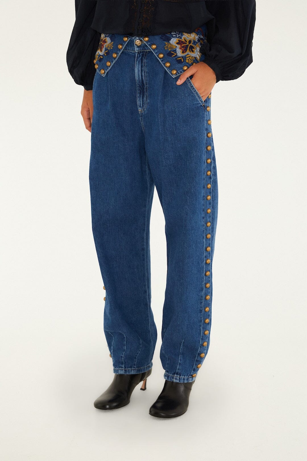 Baloon Gold And Blue Denim