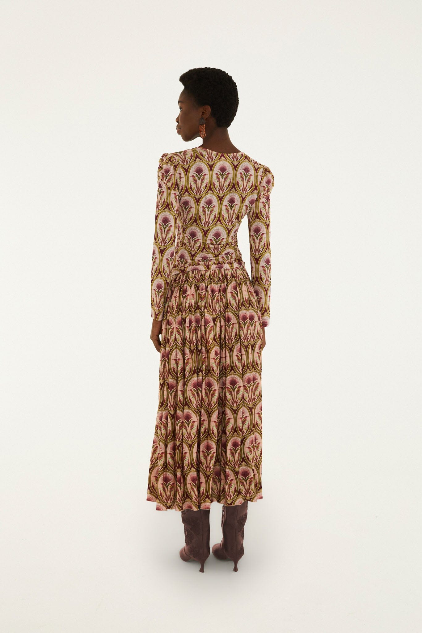 Garden Medal Multicolor Midi Skirt