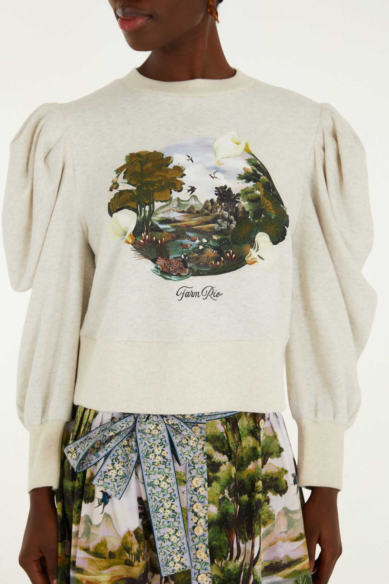 Countryside Landscape Sweater