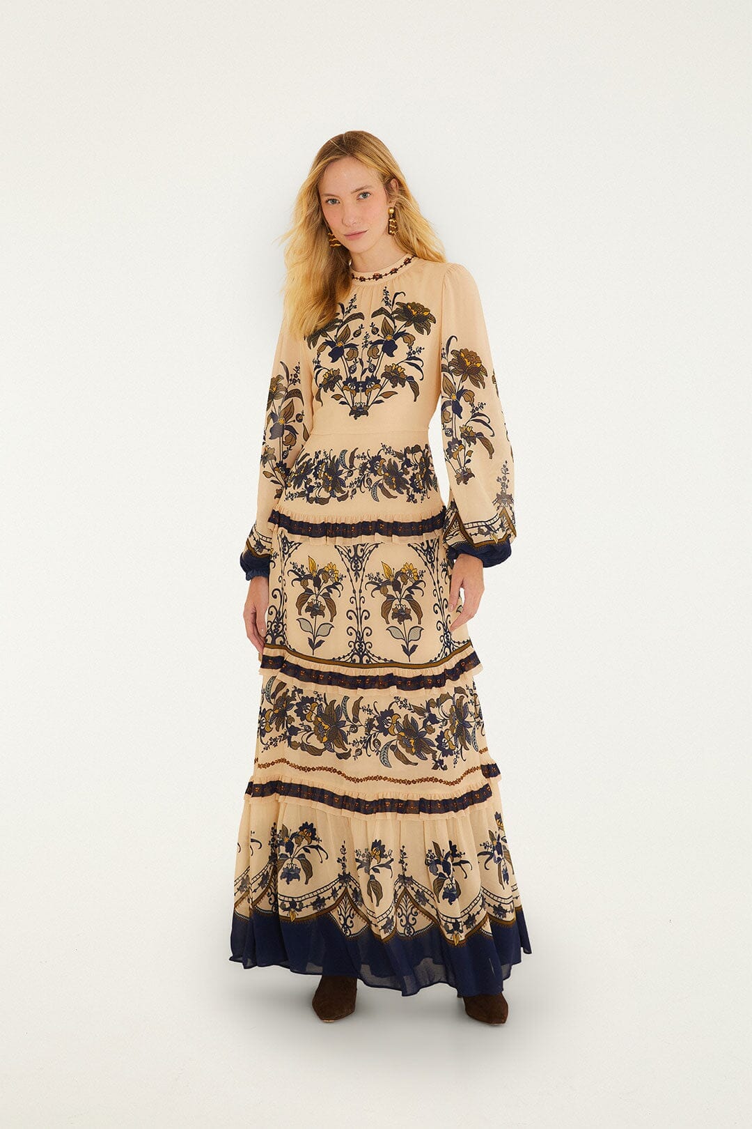 Liz Beige Maxi Dress