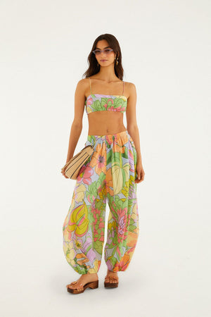 Multicolor Spring Affair Balloon Pants