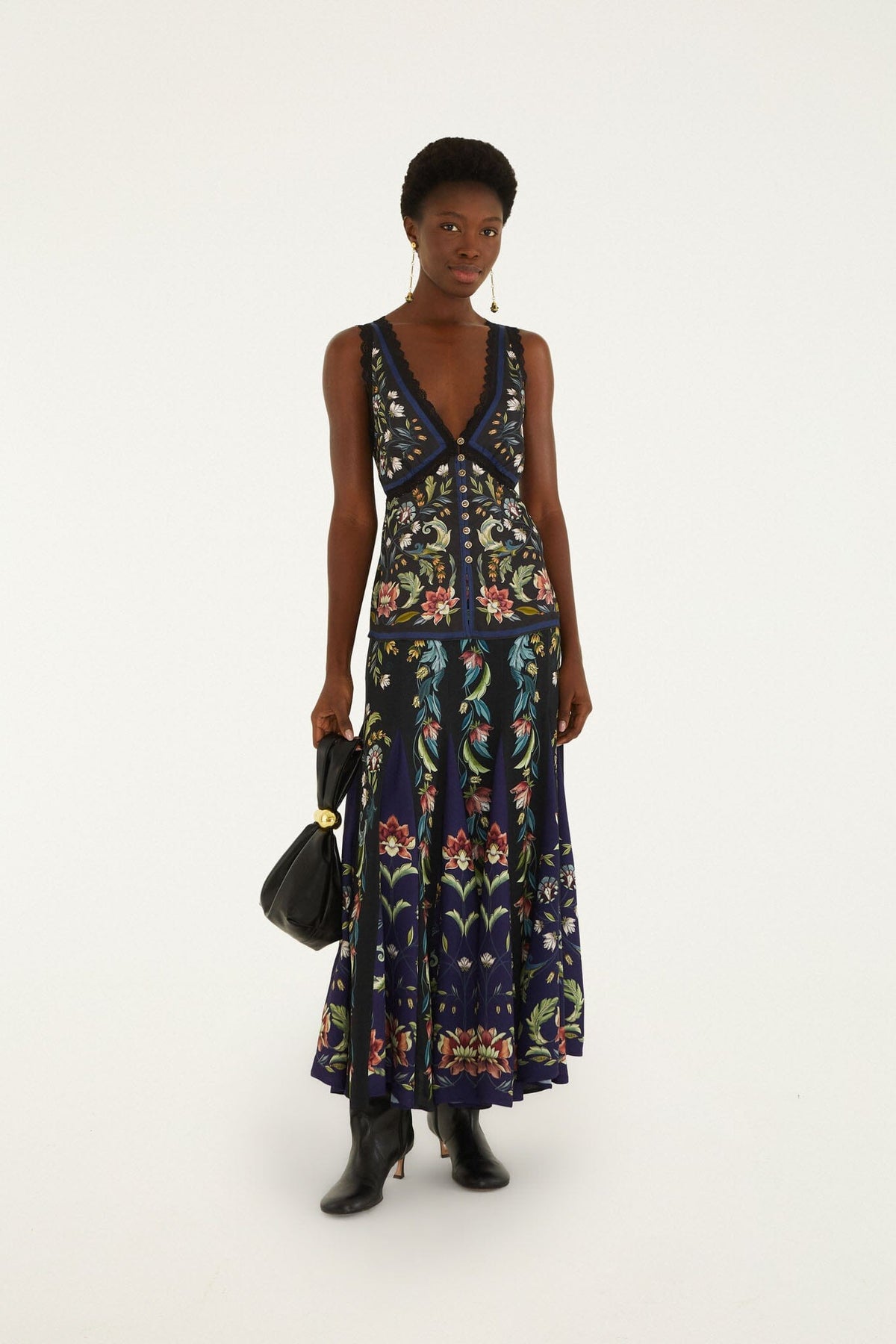 Natalia Black Maxi Skirt