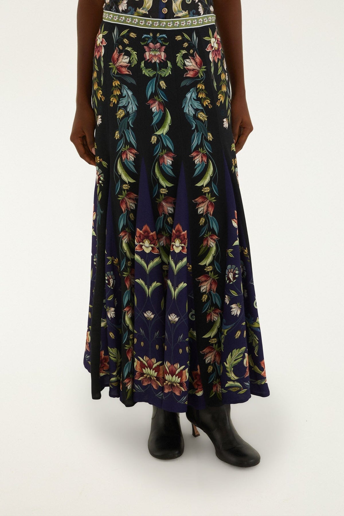 Natalia Black Maxi Skirt