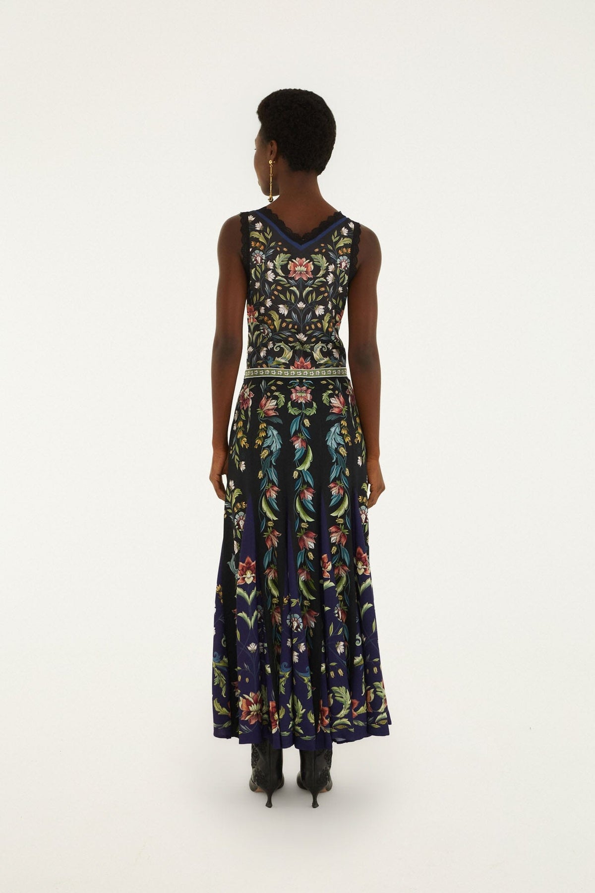 Natalia Black Maxi Skirt