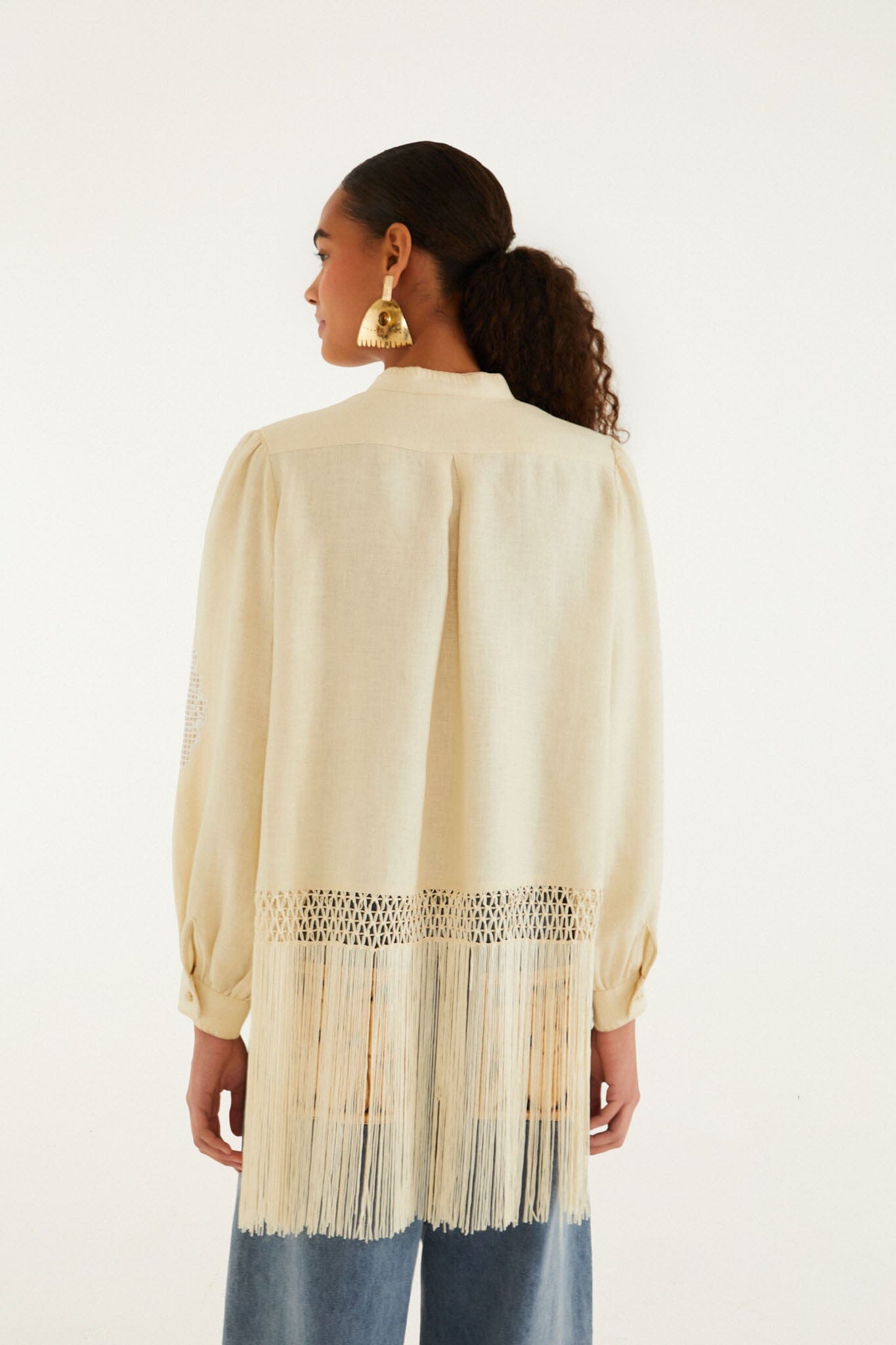 Sand Richilieu Long Sleeve Shirt