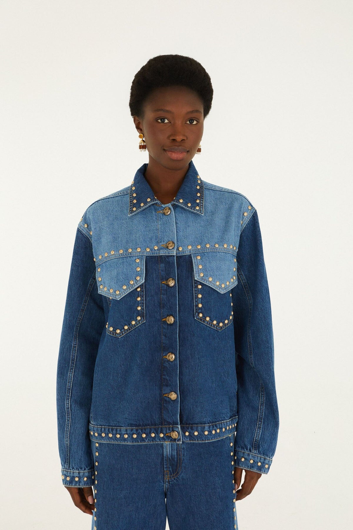 Studs Metal Denim Jacket