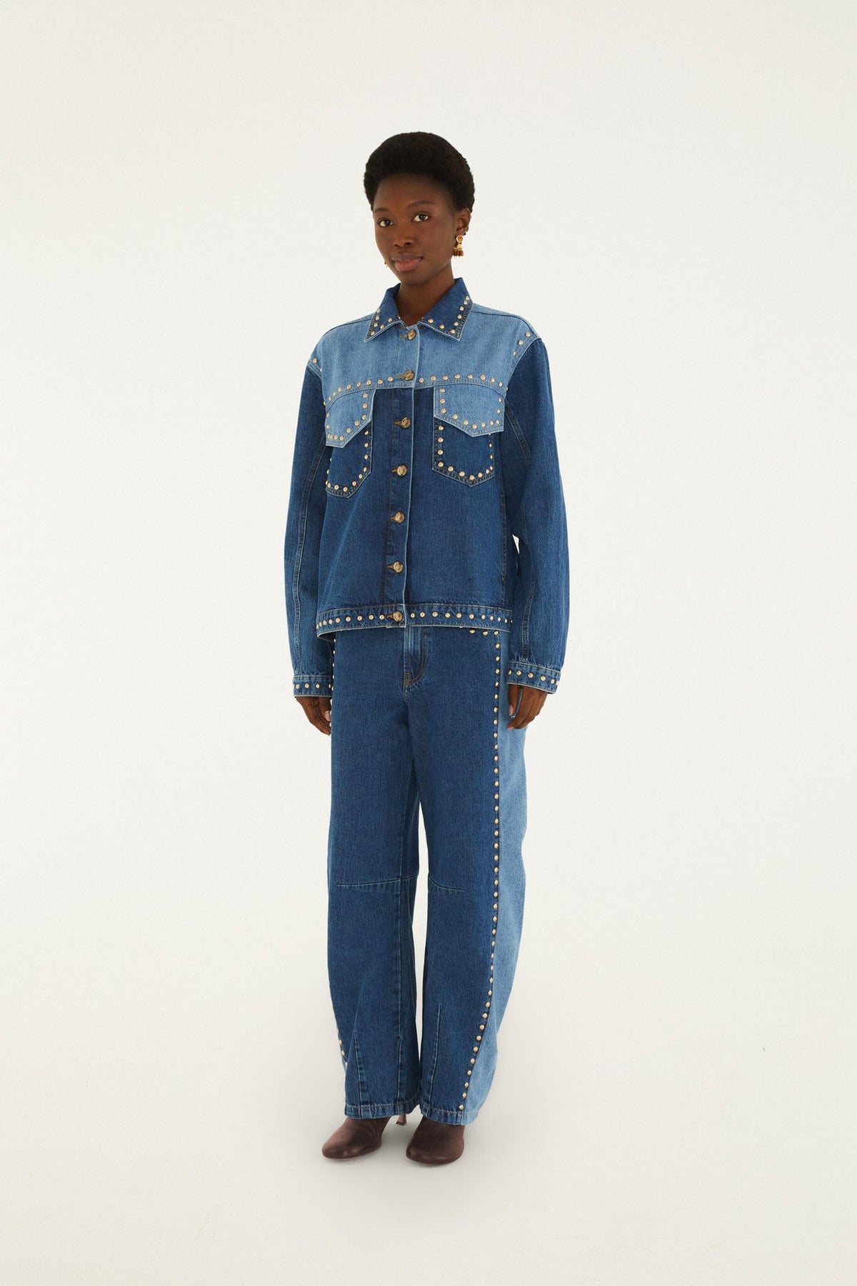 Studs Metal Denim Jacket